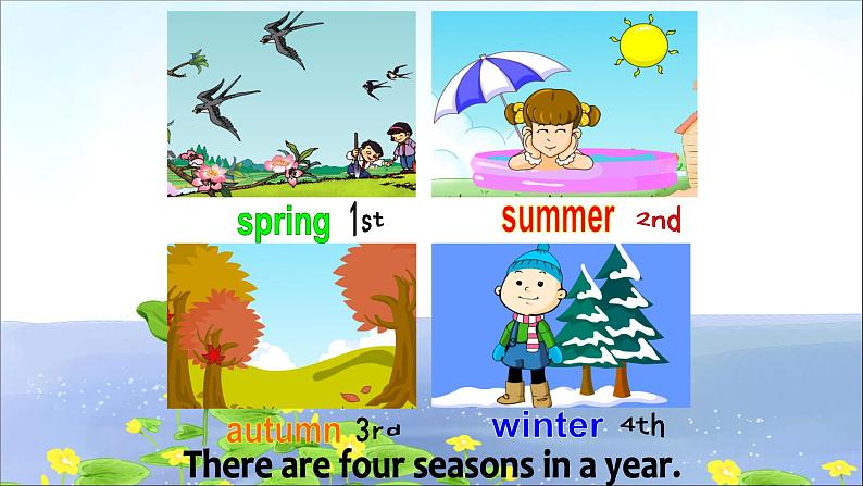 人教版（精通）小学英语六年级上 Unit 6 There are four seasons in a year Lesson 34 PPT课件06