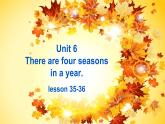 人教版（精通）小學英語六年級上 Unit 6 There are four seasons in a year Lesson 36 PPT課件