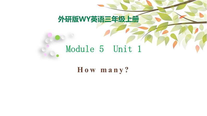 Module 5 Unit 1 How many 课件（26PPT）01