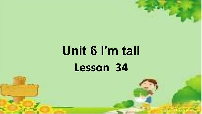 Unit 6 I'm tall Lesson 34 课件201