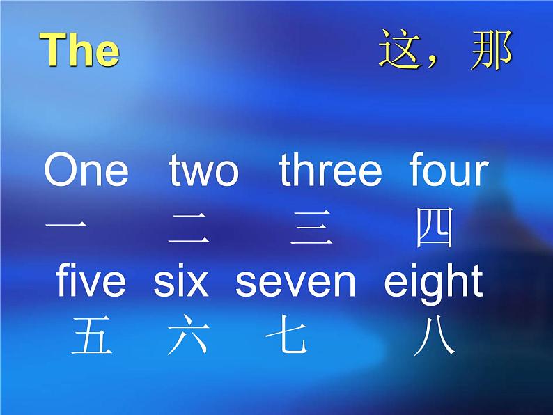 人教pep版四年级上册常用单词（汇总） 课件08