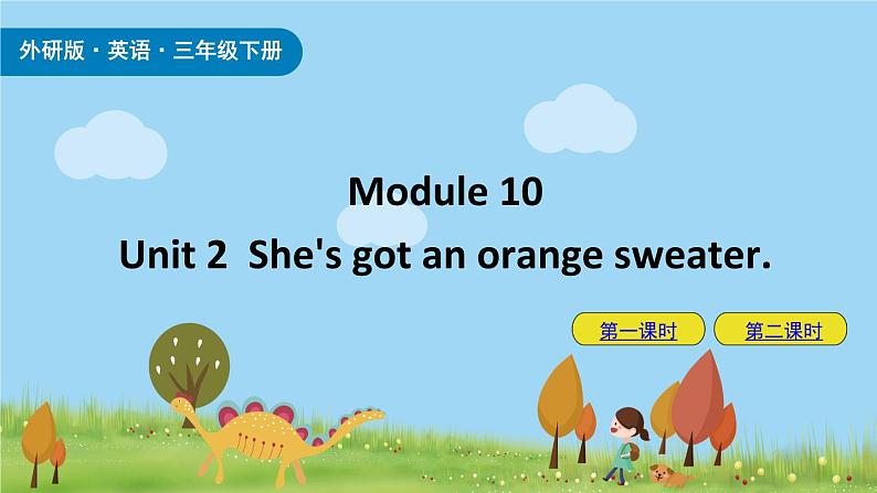 Module 10 Unit 2 She's got an orange sweater 课件+素材01