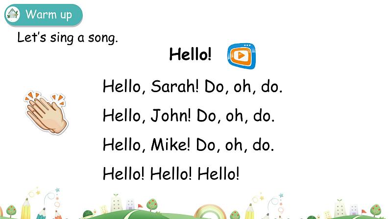 三年级下册：Unit 1 Welcome back to school Part A 第一课时 课件PPT+素材02