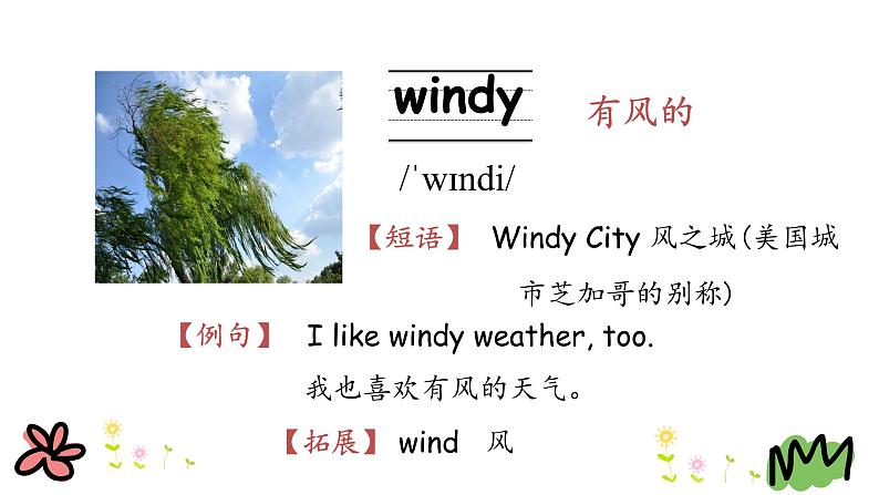 Unit 5 What's the weather like today 第一课时 课件+素材06