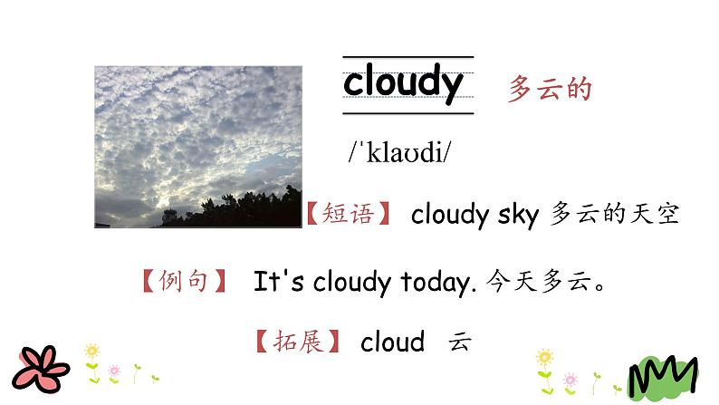 Unit 5 What's the weather like today 第一课时 课件+素材07