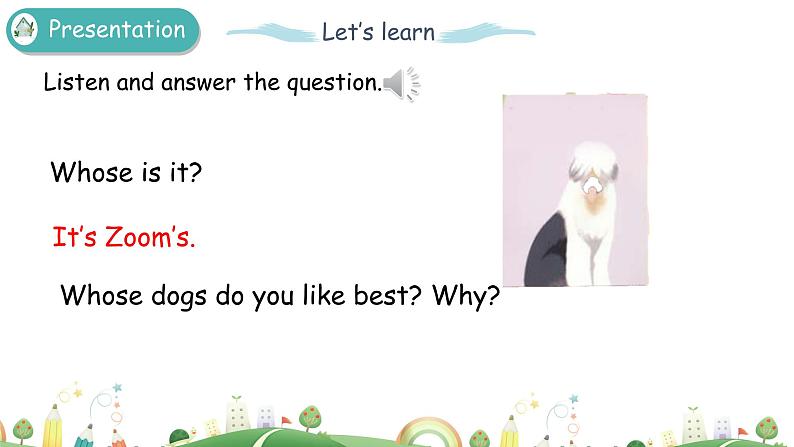 人教版五年级下册：Unit 5 Whose dog is it Part A 第二课时 课件PPT+素材04