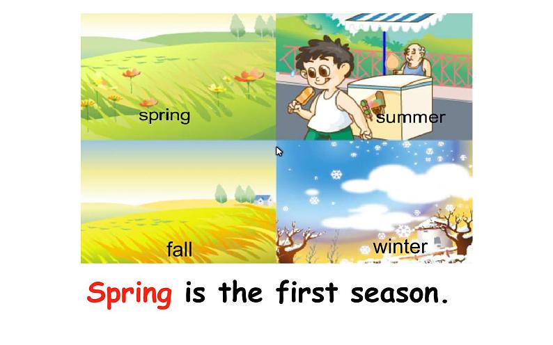 六年级上册英语课件-Unit 6   There are four seasons in a year. Lesson 31   人教精通版第3页