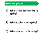 六年級上冊英語課件-Unit 6   There are four seasons in a year. Lesson 31   人教精通版