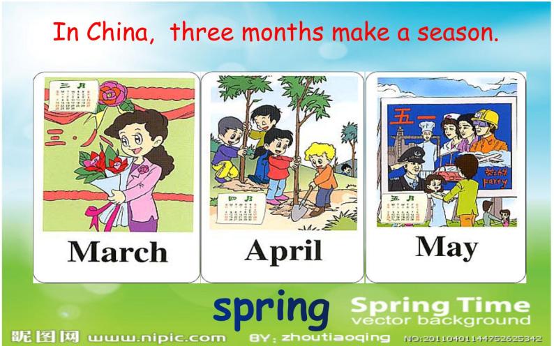六年级上册英语课件-Unit 6   There are four seasons in a year.  Lesson 31 人教精通版03
