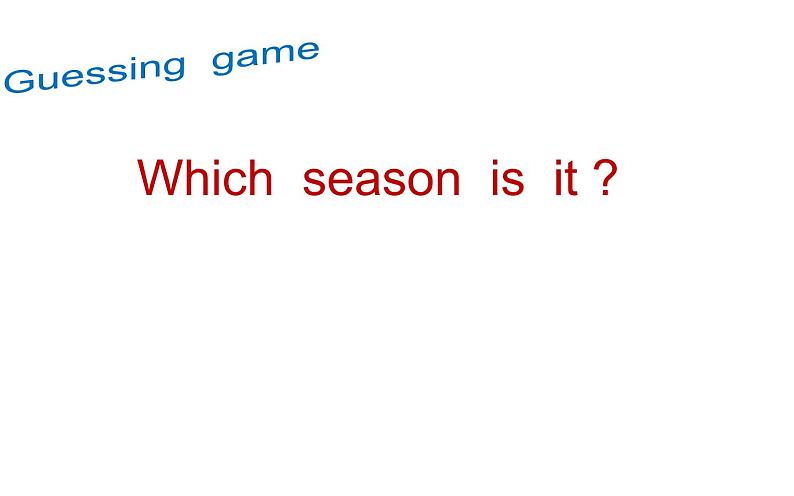 六年级上册英语课件-Unit 6 There are four seasons in a year. Spring  is the first season  of the year.   人教精通版04