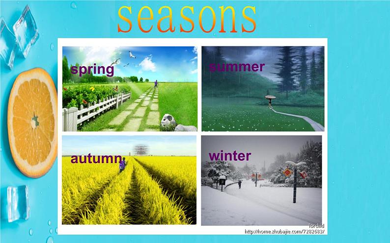 六年级上册英语课件-Unit 6   There are four seasons in a year. Lesson 35 人教精通版02