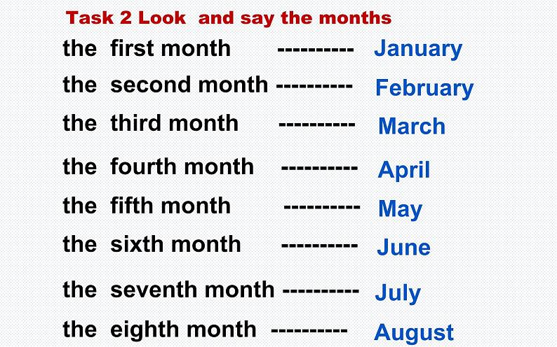 六年级上册英语课件-Unit 5 July is the seventh month. Lesson 27   人教精通版02