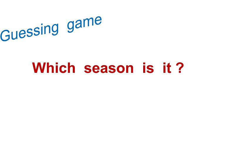 六年级上册英语课件-Unit 6 There are four seasons in a year. Spring  is the first season  of the year.  人教精通版02