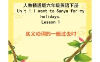 人教精通版六年级下册Lesson 1示范课课件ppt