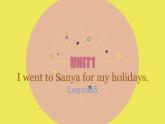 六年级下册英语课件-Unit 1  I went to Sanya for my holidays. Lesson 5 人教精通版
