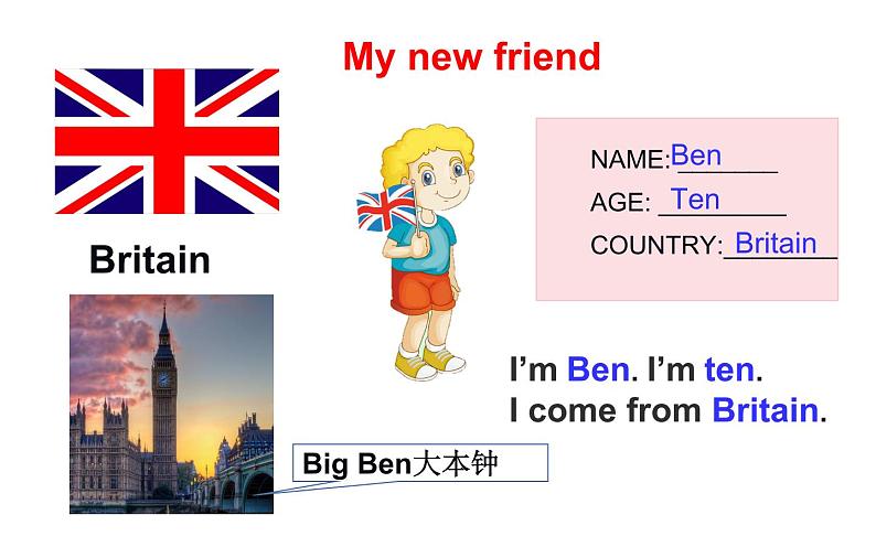 五年级上册英语课件-Unit1 We have new  friends.  Lesson2 人教精通版06