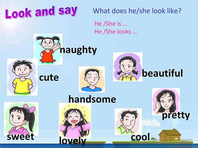 五年级上册英语课件-Unit2 She looks cute.  Lesson 9  人教精通版03