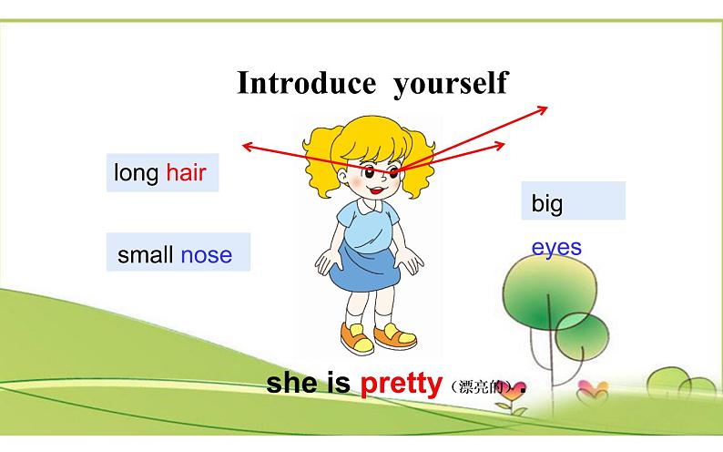 五年级上册英语课件-Unit2 She looks cute.  Lesson 7 人教精通版04