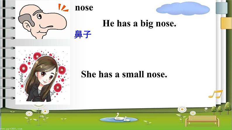 五年级上册英语课件-Unit2 She looks cute.  Lesson 8 人教精通版06