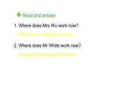五年级上册英语课件-Unit 4 Where do you work？   人教精通版.