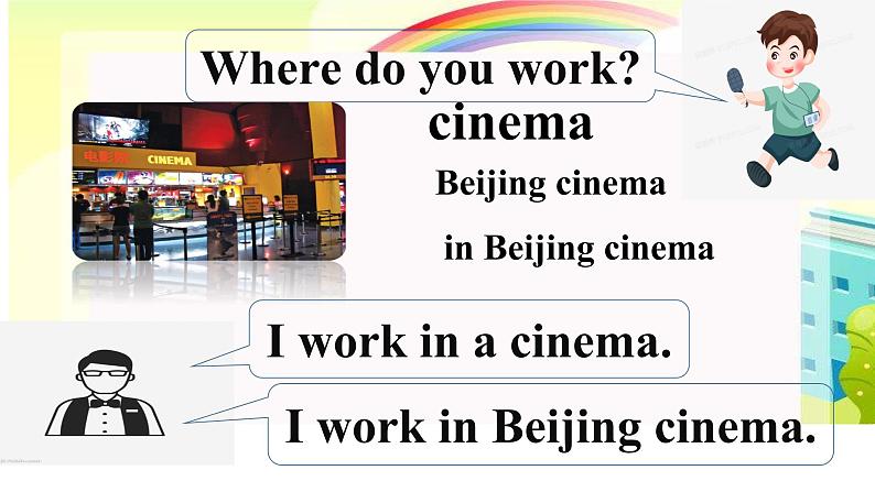 五年级上册英语课件-Unit 4 Where do you work？  人教精通版.04