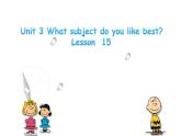 四年级下册英语课件-Unit 3 What subject do like best？ Lesson  15  人教精通版.