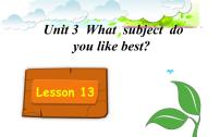 小学人教精通版Unit 3  What subject do you like best?Lesson 13评课课件ppt