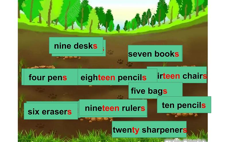 四年级下册英语课件-Unit 2 There are forty students in our class.  Lesson 11 人教精通版.02