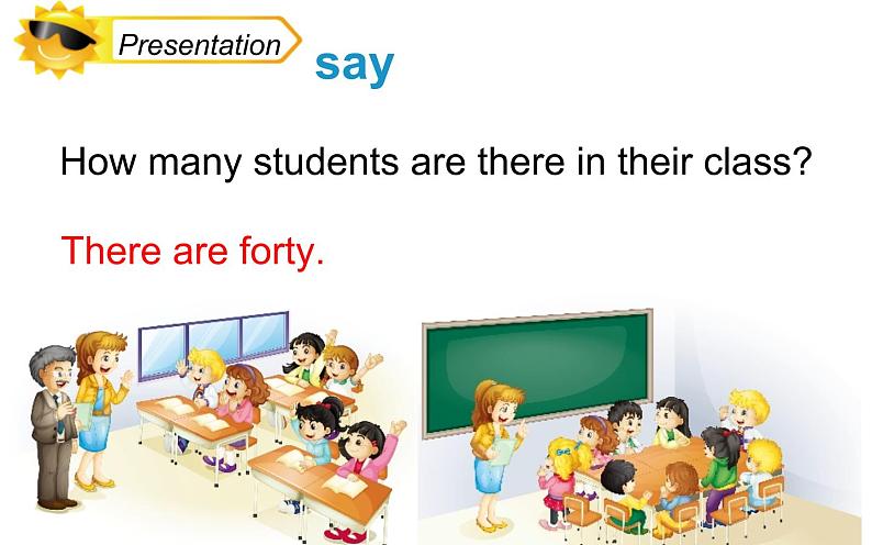 四年级下册英语课件-Unit 2 There are forty students in our class.  Lesson 8 人教精通版.第6页