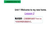 四年级下册英语课件-Unit1  Welcome to my new home !  Lesson 2人教精通版.