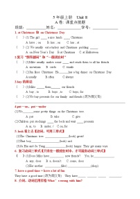 新版-牛津译林版五年级上册Unit 8 At Christmas精品测试题