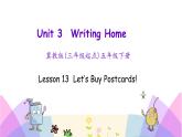 Unit 3 Lesson 13 Let’s Buy Postcards 課件+素材