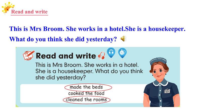 六年级英语下册pep教学课件ppt +素材 Unit 2Last weekend 第五课时03