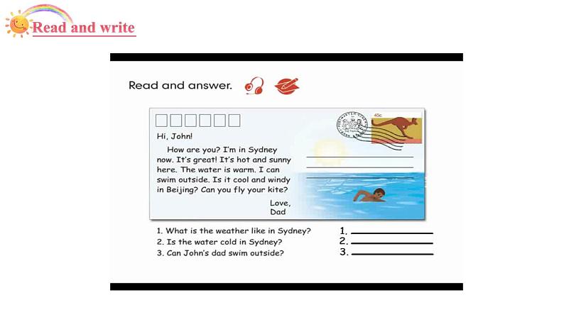 四年级英语下册pep教学课件ppt +素材Unit 3   Weather第六课时05