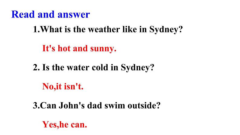 四年级英语下册pep教学课件ppt +素材Unit 3   Weather第六课时07