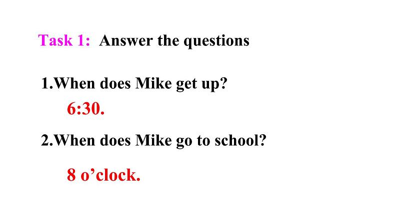 四年级英语下册pep教学课件ppt +素材Unit 2   What time is it 第四课时07