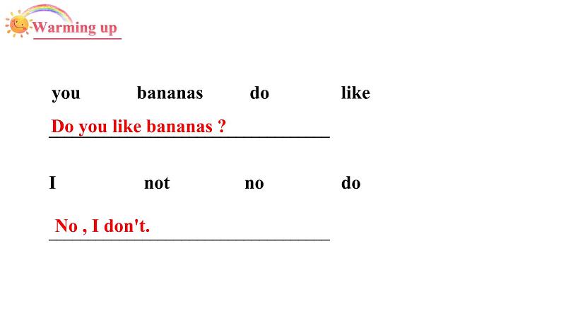 3年级英语下册pep教学课件ppt +素材Unit5 Do you like pears第二课时03