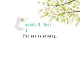 英語(yǔ)外研版六年級(jí)下冊(cè)Module 3 Unit 1 The sun is shining 課件