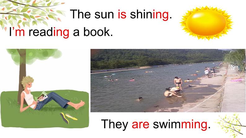 英语外研版六年级下册Module 5 Unit 1 He is playing the suona ,but the phone rings 课件03