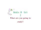 英语外研版六年级下册Module 10 Unit 2 What are you going to study 课件