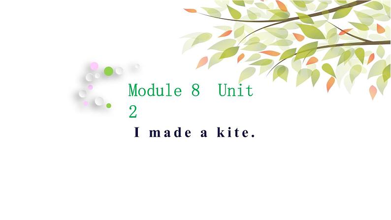 英语外研版5年级下册Module 8 Unit 2 I made a kite 课件01