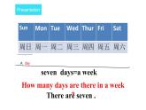 四年級下冊英語課件-Unit 4 There are seven days in a week.   人教精通版.