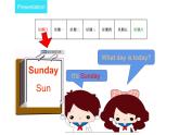 四年級下冊英語課件-Unit 4 There are seven days in a week.   人教精通版.