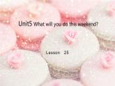 四年级下册英语课件-Unit5 What will you do this weekend？ Lesson  25 人教精通版.