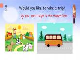 四年級(jí)下冊(cè)英語(yǔ)課件-Unit 6 Would  you  like  to take a  trip ？Lesson 35人教精通版