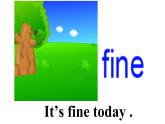 四年级上册英语课件-Unit4 How is the weather today？Lesson 21 人教精通版
