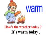 四年级上册英语课件-Unit4 How is the weather today？Lesson 21 人教精通版