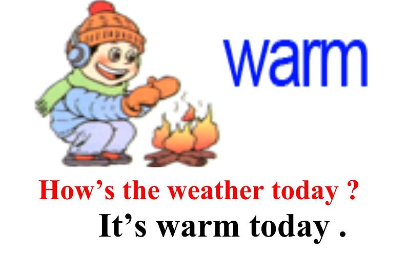 四年级上册英语课件-Unit4 How is the weather today？Lesson 21 人教精通版05