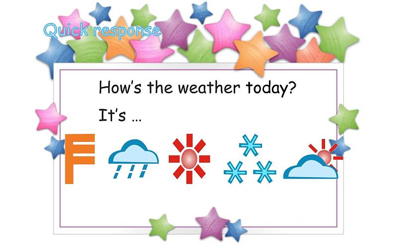 四年级上册英语课件-Unit4 How is the weather today？Lesson  23人教精通版08