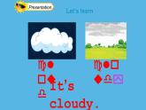 四年级上册英语课件-Unit4 How is the weather today？Lesson 22 人教精通版